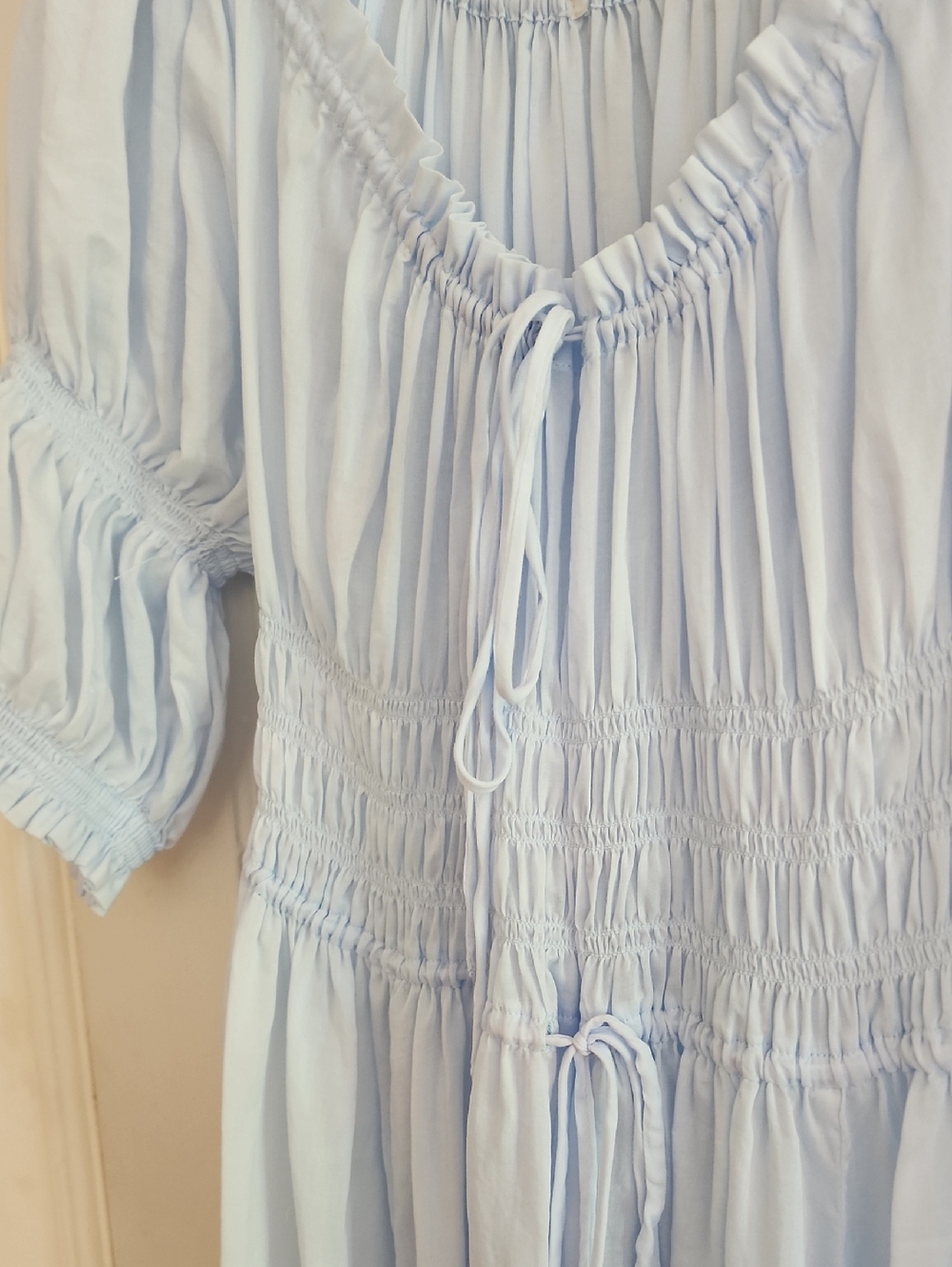 Light Blue Boho Maxi Dress - Picture 2 of 6